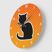 Geel Oranje Kat Grote Klok (Hoek)