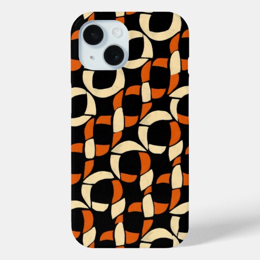 geel Oranje kettingpatroon Case-Mate iPhone Case (Achterkant)