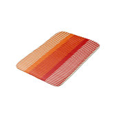 Geel Oranje rode strepenpatroon Badmat (Gekanteld)