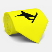 Geel Oranje Snowboarding Stropdas (Opgerold)