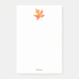 Geel Oranje Waterverf Leaf Post-it® Notes