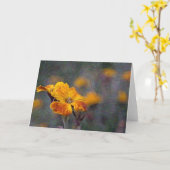 Geel Oranje Wilde Bloem Kaart (Gele Bloem)