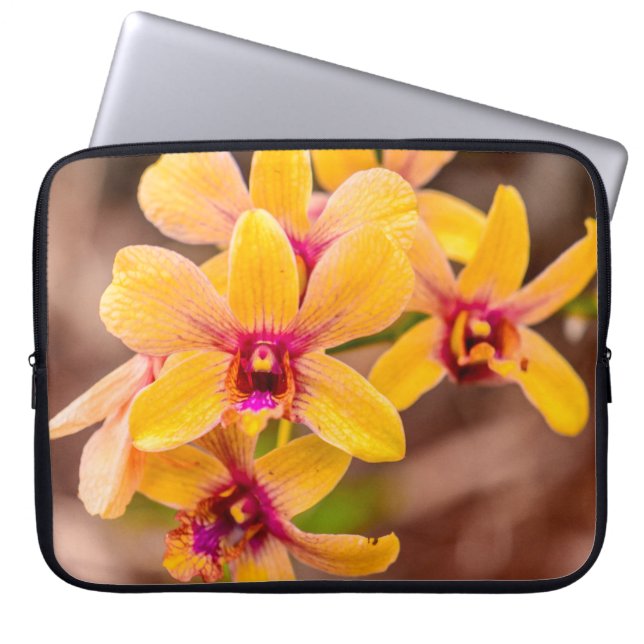 Geel orchidee, Lawai, Kauai, Hawaii Wetsuit, Laptop Sleeve (Voorkant)