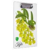 Geel orchidee ventilator, aangepast klembord (Rechts)