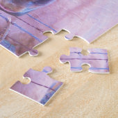 Geel paard en rood hart legpuzzel (Zijkant)