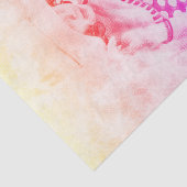  Geel Paars Retro Girl Polka Dot Bikini Tissuepapier (Detail)