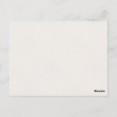 Geel Paarse Sinaasappel Wildflowers Bruiloft Briefkaart (Achterkant)