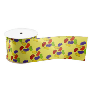 Geel paasmandje Snoep Jelly Bean Snoepjes Lint