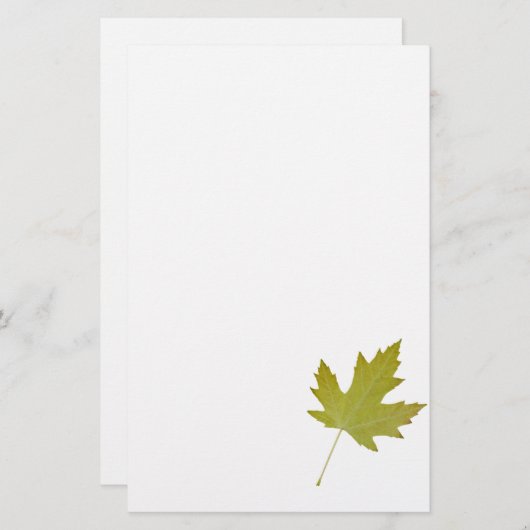 Geel papier van leder in Sycamore (Voorkant / Achterkant)