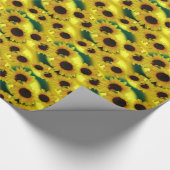 Geel papier voor gouden zonnebloempitten (Hoek)