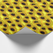 Geel papier voor gouden zonnebloempitten (Hoek)