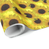 Geel papier voor gouden zonnebloempitten (Rol Hoek)