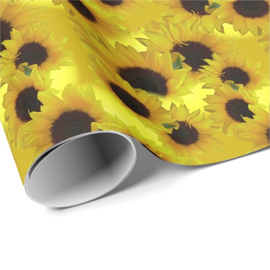 Geel papier voor gouden zonnebloempitten (Rol Hoek)