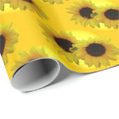 Geel papier voor gouden zonnebloempitten (Rol Hoek)