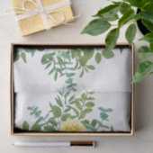 Geel pasteel Roos Floral Wedding Tissuepapier (Geschenk)
