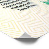 Geel Patroon Aromatherapie Chart Poster (Hoek)