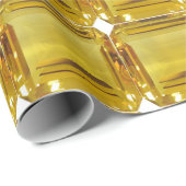 Geel patroon cadeaupapier (Rol Hoek)