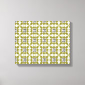 Geel patroon canvas afdruk (Voorkant)