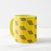 geel patroon mok (Voorkant links)