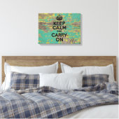 Geel pellen en groen verven Kalm houden Canvas Afdruk (Insitu (Slaapkamer))