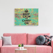 Geel pellen en groen verven Kalm houden Canvas Afdruk (Insitu (Woonkamer))