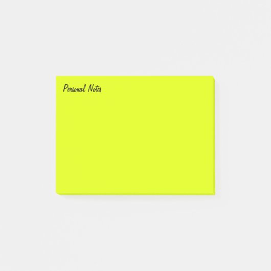 Geel persoonlijk post-it® notes (Voorkant)