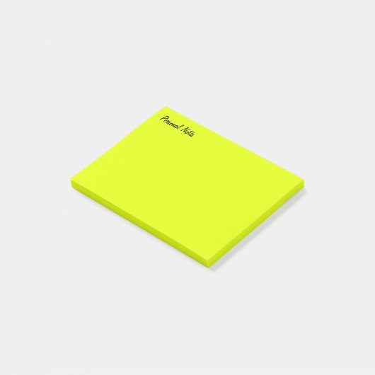Geel persoonlijk post-it® notes (Schuin)