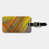 Geel Petrified Wood Bagagelabel (Voorkant horizontaal)