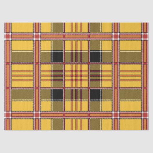 geel plaid papier (Voorkant)