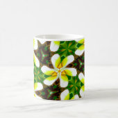 Geel Plumeria Patroon Koffiemok (Center)