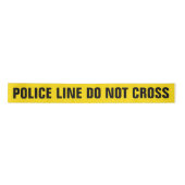 Geel 'POLICE LINE' Lint (Voorkant)