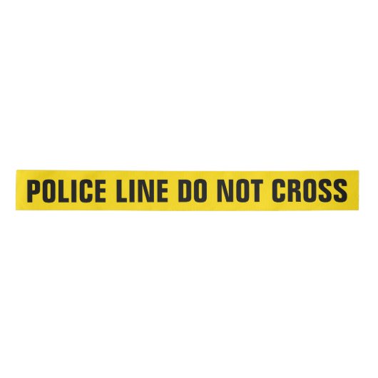 Geel 'POLICE LINE' Lint (Voorkant)