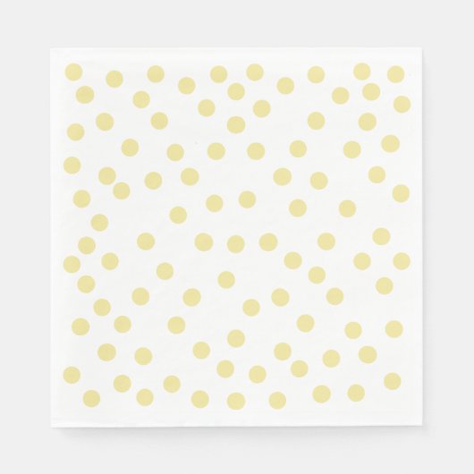 Geel Polkadot Papier servet (Voorkant)
