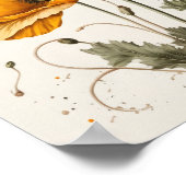 Geel Poppy Flowers Art Print Poster (Hoek)