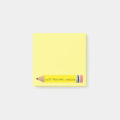 Geel potlood post-it® notes (Voorkant)