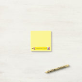Geel potlood post-it® notes (Op bureau)