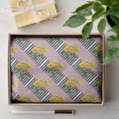 geel puntpatroon met tulp tissuepapier (Geschenk)