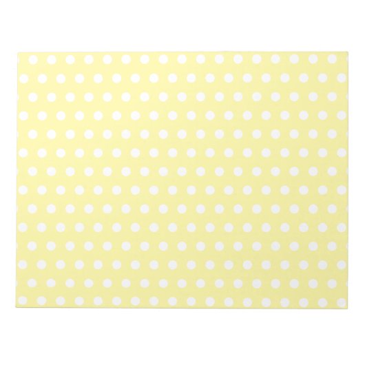 Geel puntpatroon. Spottig. Notitieblok (Voorkant)