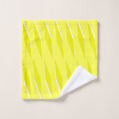 Geel Rhombus patroon Bad Handdoek (Wasdoekje)
