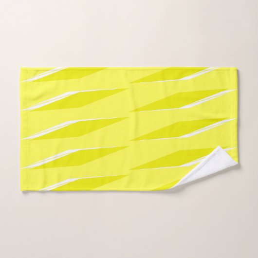 Geel Rhombus patroon Bad Handdoek (Handdoek)