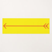 Geel & Rode Pijl yoga mat (Voorkant (horizontaal))
