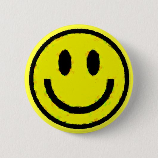 Geel Ronde Button 5,7 Cm (Voorkant)