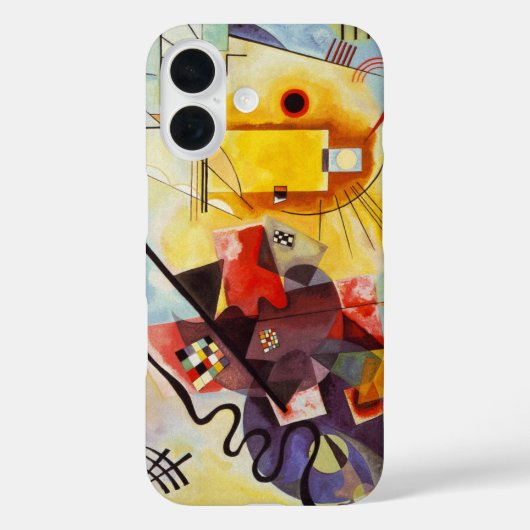 Geel rood blauw Abstract schilderen Kandinsky Case-Mate iPhone Case (Achterkant)