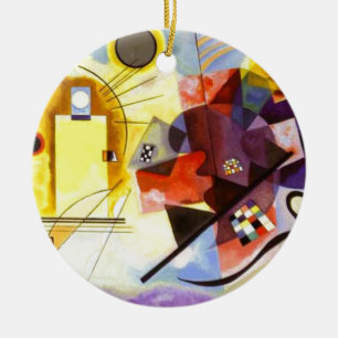Geel rood blauw Abstract schilderen Kandinsky Keramisch Ornament