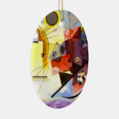 Geel rood blauw Abstract schilderen Kandinsky Keramisch Ornament (Rechts)