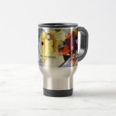 Geel rood blauw Abstract schilderen Kandinsky Reisbeker (Voorkant rechts)