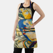 Geel rood blauw Abstract schilderen Kandinsky Schort (Insitu)