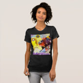 Geel rood blauw Abstract schilderen Kandinsky T-shirt (Voorkant volledig)