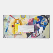 Geel-rood-blauw abstract Wassily Kandinsky Bureaumat (Keyboard & Muis)