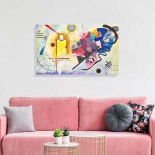 Geel, Rood, Blauw door Wassily Kandinsky Canvas Afdruk